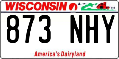 WI license plate 873NHY