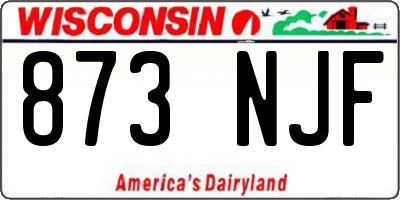 WI license plate 873NJF
