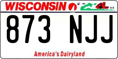 WI license plate 873NJJ