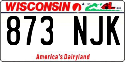 WI license plate 873NJK