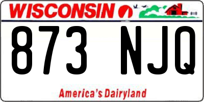 WI license plate 873NJQ