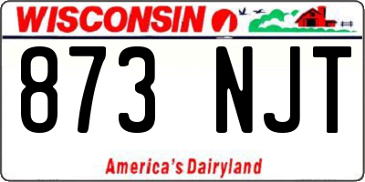 WI license plate 873NJT