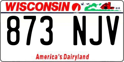 WI license plate 873NJV