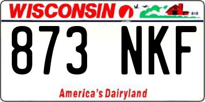 WI license plate 873NKF