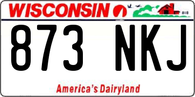 WI license plate 873NKJ
