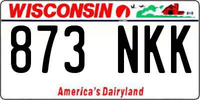 WI license plate 873NKK