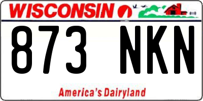 WI license plate 873NKN