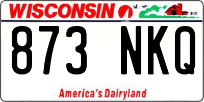 WI license plate 873NKQ