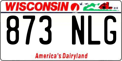 WI license plate 873NLG