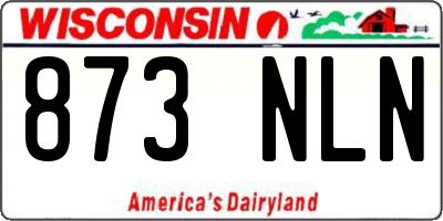 WI license plate 873NLN