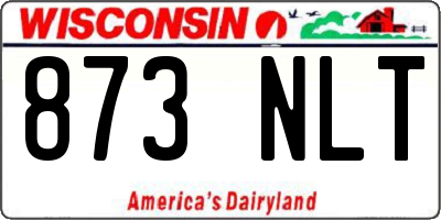 WI license plate 873NLT