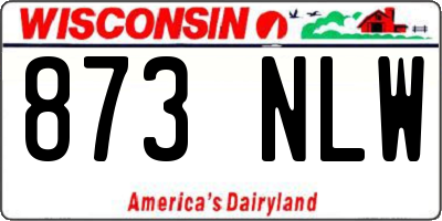 WI license plate 873NLW