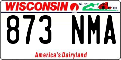 WI license plate 873NMA