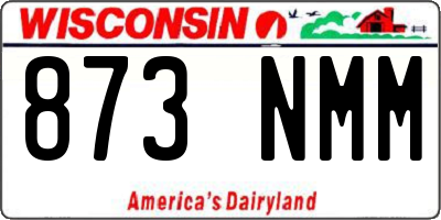 WI license plate 873NMM