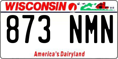 WI license plate 873NMN