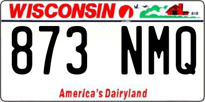 WI license plate 873NMQ