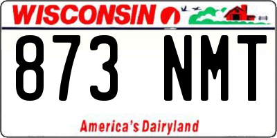 WI license plate 873NMT