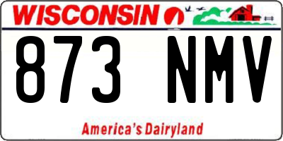 WI license plate 873NMV