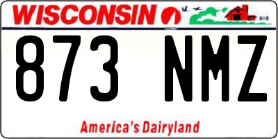 WI license plate 873NMZ