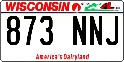 WI license plate 873NNJ