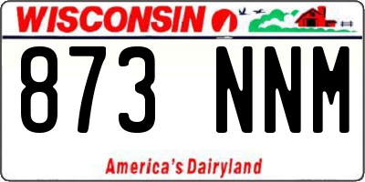 WI license plate 873NNM