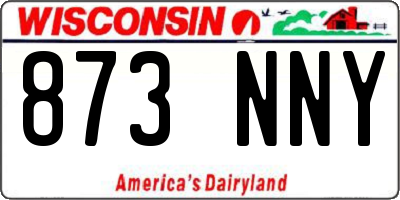 WI license plate 873NNY
