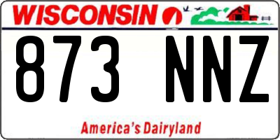 WI license plate 873NNZ