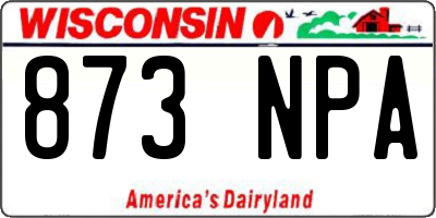 WI license plate 873NPA