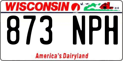WI license plate 873NPH