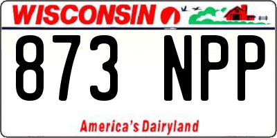 WI license plate 873NPP