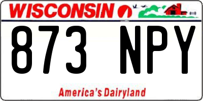 WI license plate 873NPY