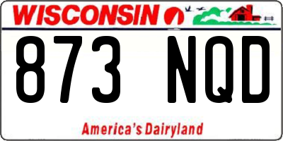 WI license plate 873NQD