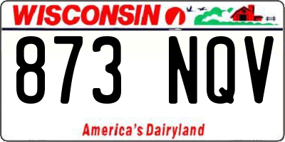 WI license plate 873NQV