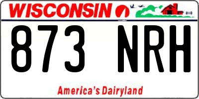 WI license plate 873NRH