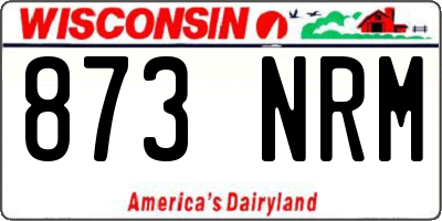WI license plate 873NRM