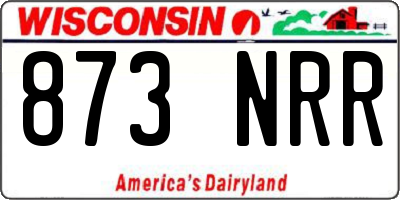 WI license plate 873NRR