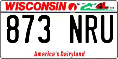 WI license plate 873NRU
