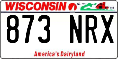 WI license plate 873NRX