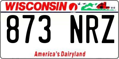 WI license plate 873NRZ