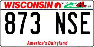 WI license plate 873NSE