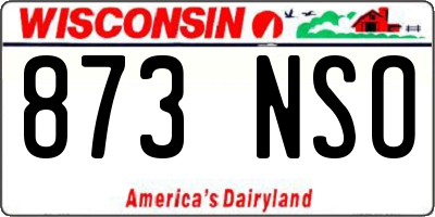 WI license plate 873NSO