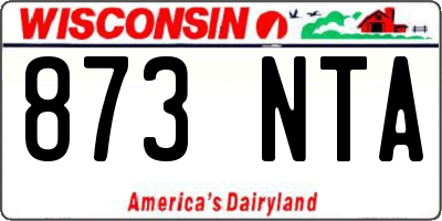 WI license plate 873NTA