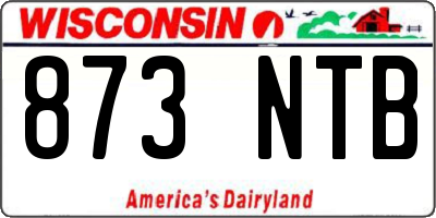 WI license plate 873NTB