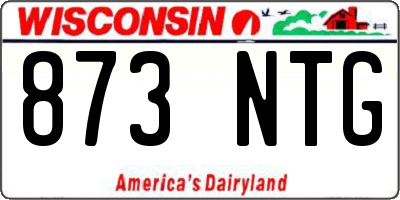 WI license plate 873NTG