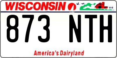 WI license plate 873NTH