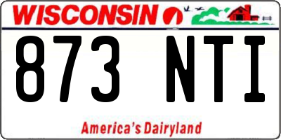 WI license plate 873NTI