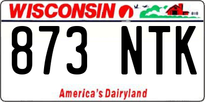 WI license plate 873NTK