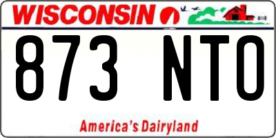 WI license plate 873NTO