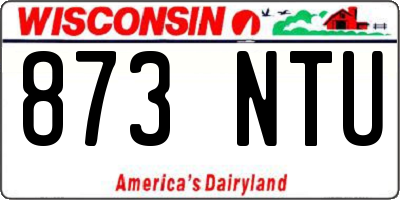 WI license plate 873NTU