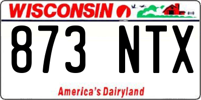 WI license plate 873NTX